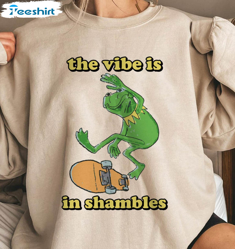 The Vibe Is In Shambles Shirt, Trendy Unisex T-shirt Short Sleeve