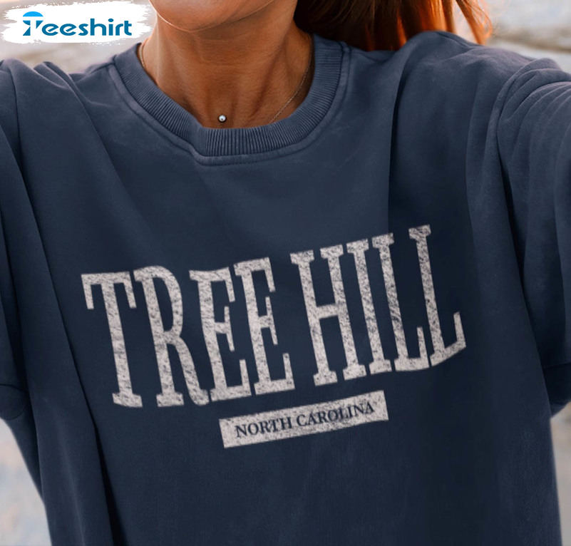 Tree Hill North Carolina Sweatshirt , Wilmington Short Sleeve Crewneck