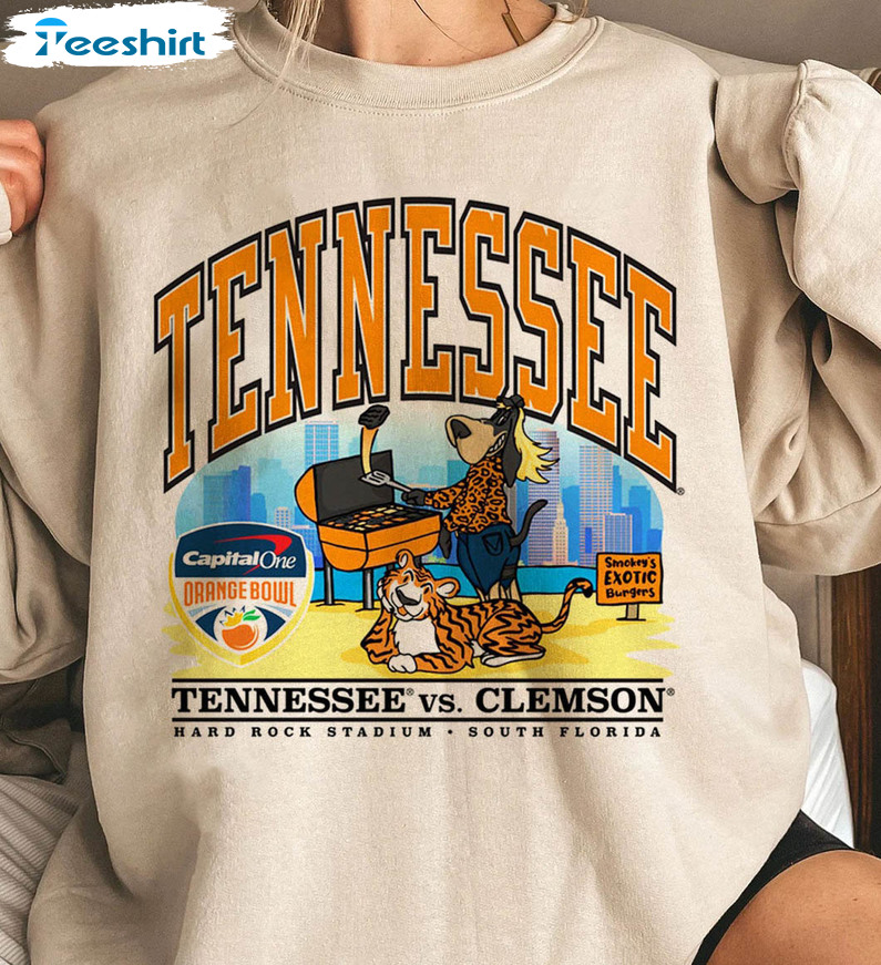 Tennessee Vs Clemson Shirt, Orange Bowl Short Sleeve Long Sleeve