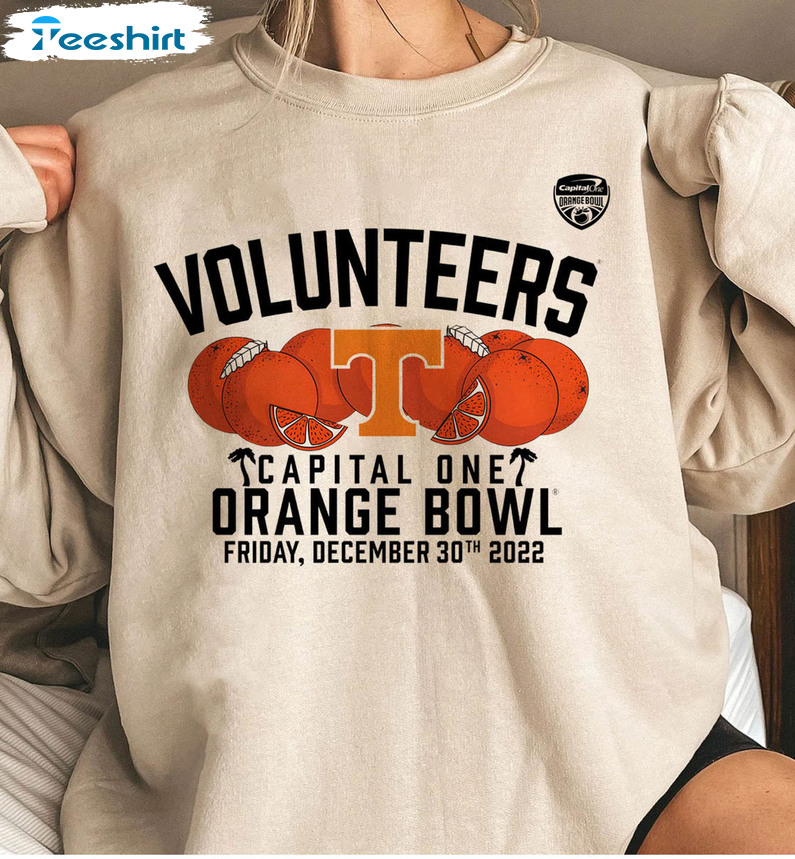 Volunteers Orange Bowl Shirt, 2022 Tennessee Capital One Orange Bowl Long Sleeve Sweater