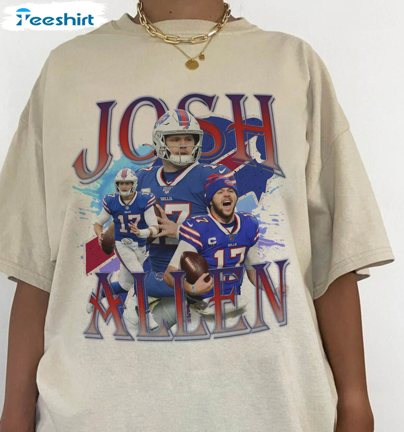 Retro Josh Allen - Buffalo Bills - Buffalo Bills crewneck sweatshirt –  Store716