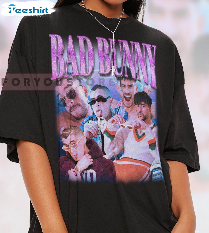 Bad Bunny Band Shirt, Trending Long Sleeve Short Sleeve