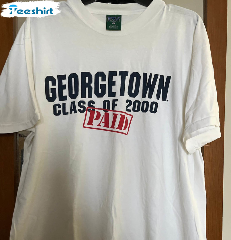 Georgetown Class Of 2000 Shirt, Georgetown University Unisex T-shirt Short Sleeve