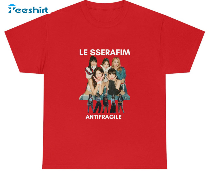 Le Sserafim Antifragile Shirt, K Pop Sweater Unisex Hoodie