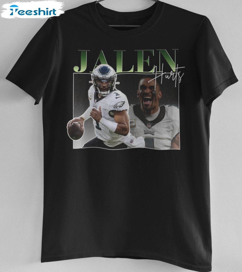 Jalen Hurts Shirt Vintage 90s Quarterback Homage Retro 