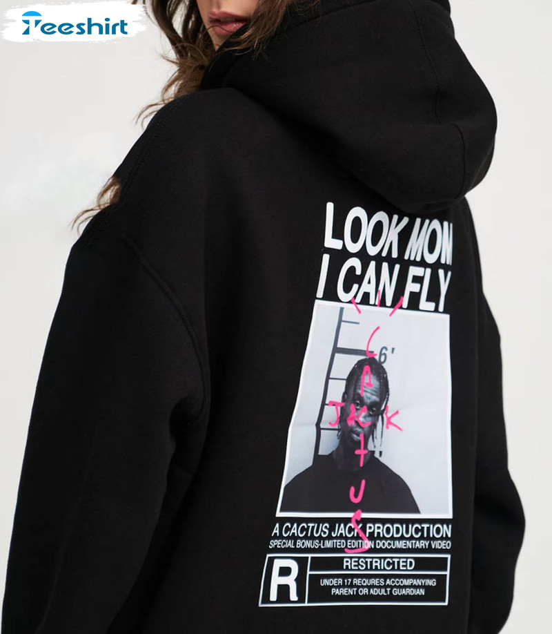 Look Mom I Can Fly Shirt, Hip Hop Style Tee Tops Sweatshirt