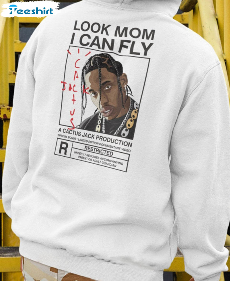 Look Mom I Can Fly Travis Scott Astroworld Cactus Jack Long Sleeve