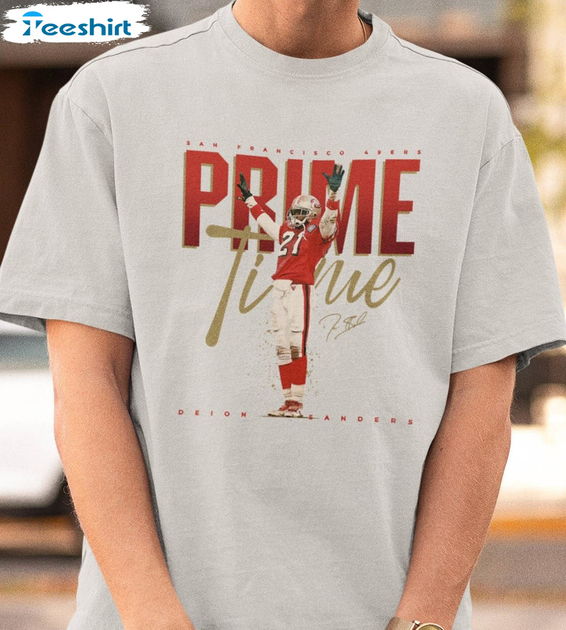 Brock Purdy Prime Time Shirt, San Francisco Deion Tee Tops Short Sleeve