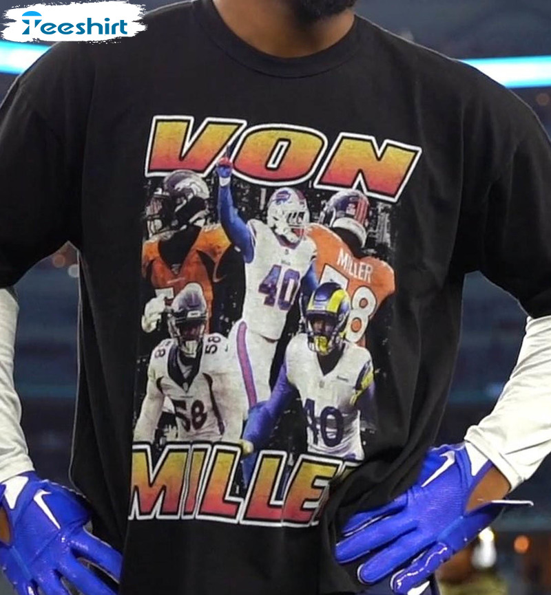 Micah Parsons Von Miller Shirt, Trending Football Sweatshirt Unisex Hoodie