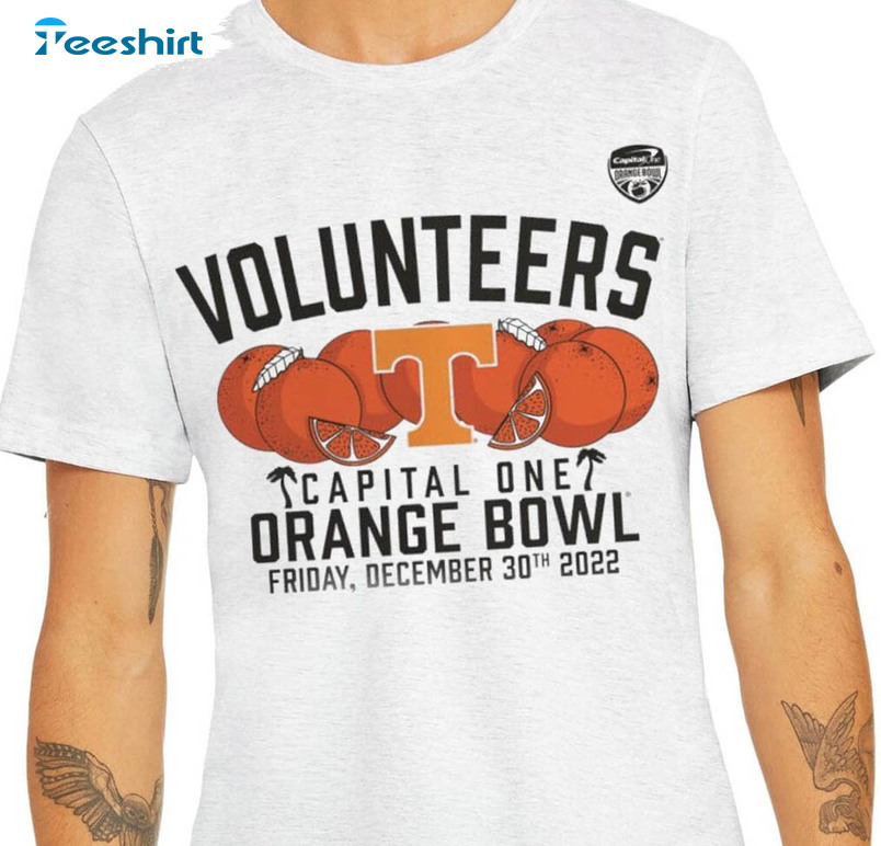 Tennessee Capital One Orange Bowl Shirt, Lemson Tigers Vs Tennessee Volunteers Sweater Short Sleeve