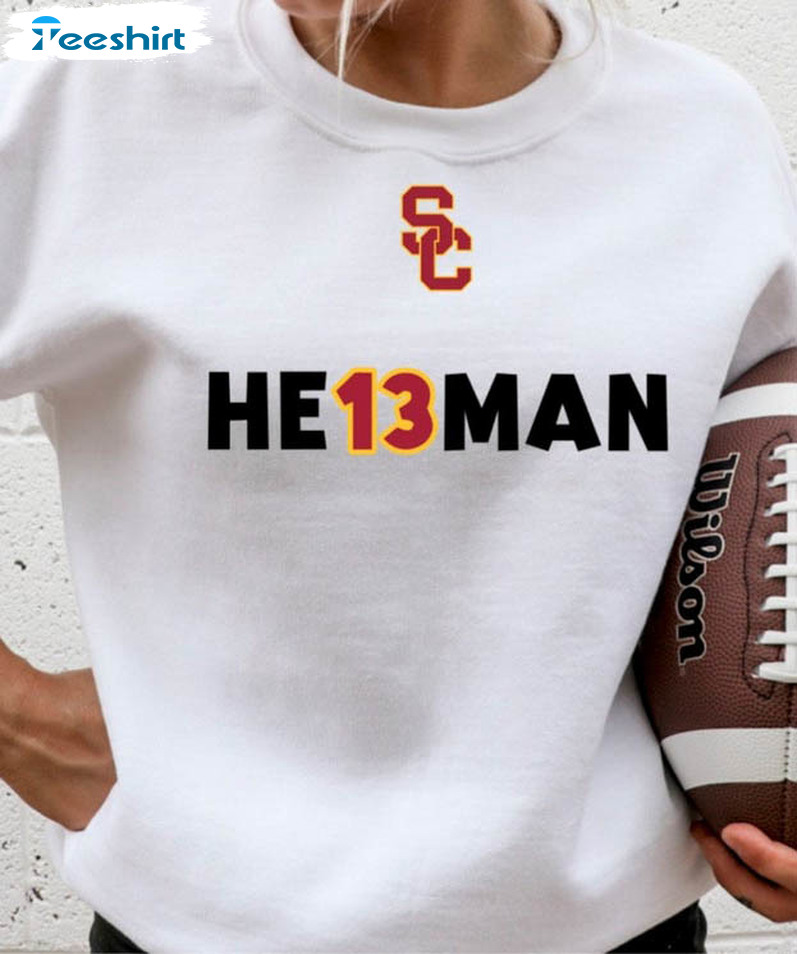 Heisman 13 Sweatshirt, Hoody Caleb Williams Unisex Hoodie Short Sleeve