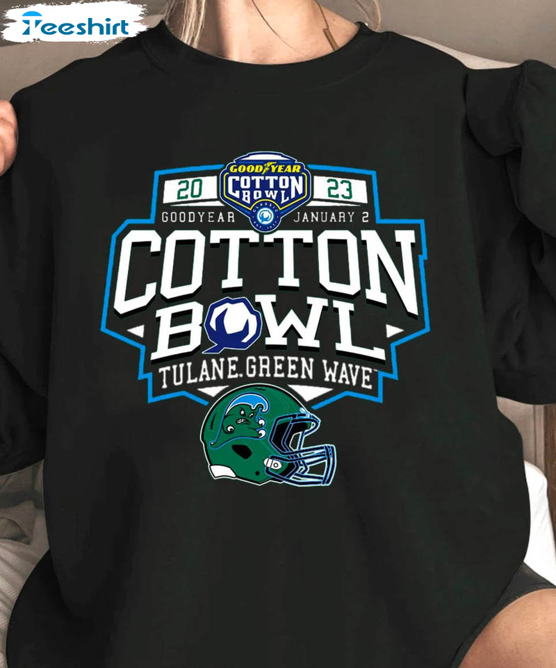 Cotton Bowl Tulane Green Wave Shirt, Cotton Bowl 2023 Champs Crewneck Unisex Hoodie