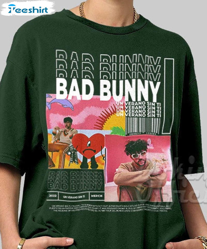 Bad Bunny Vintage Shirt, Un Verano Unisex T-shirt Sweater