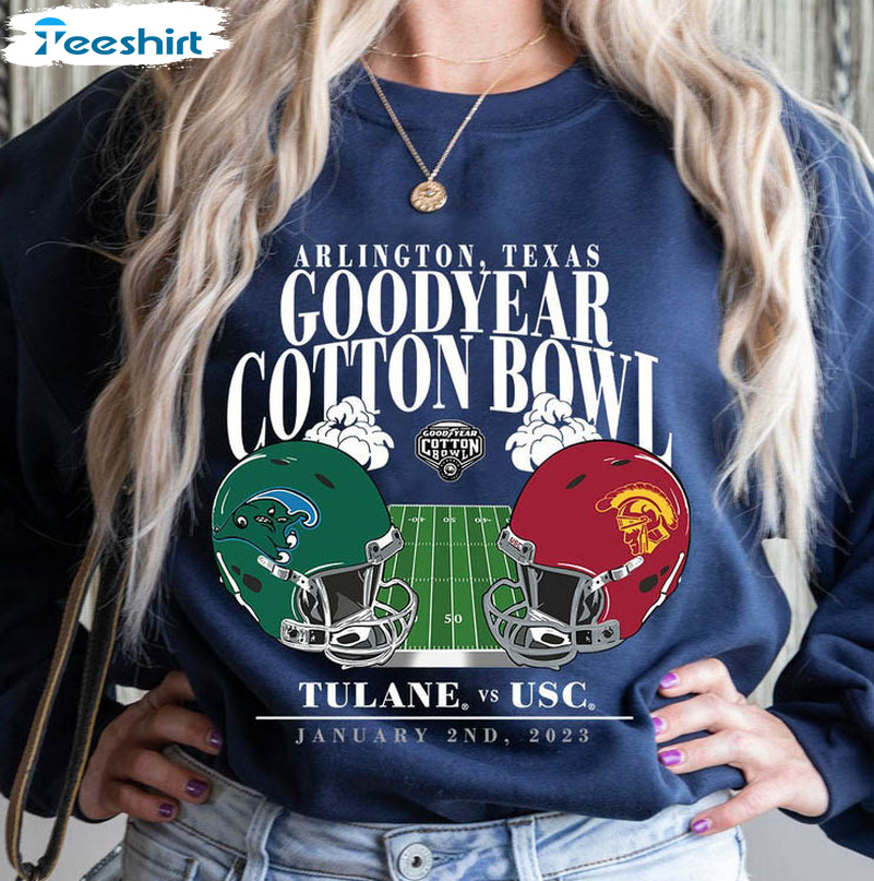 2022 Usc Trojans Vs Tulane Green Wave 2023 Shirt, Cotton Bowl Tee Tops Unisex Hoodie