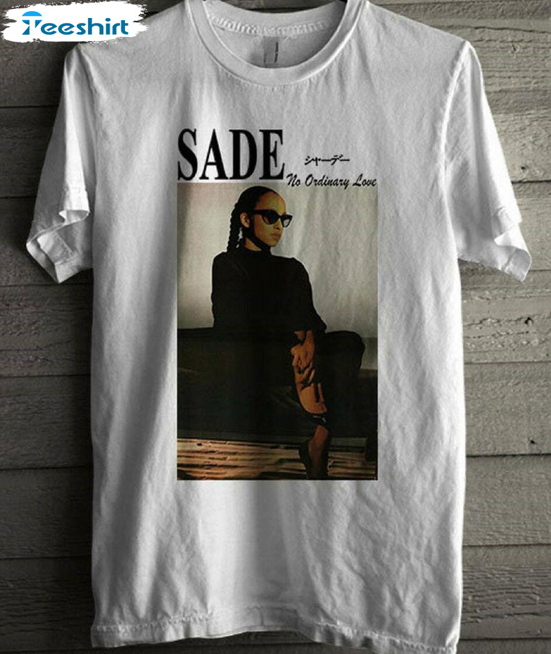 Sade No Ordinary Love Shirt, Sade Diamond Crewneck Short Sleeve