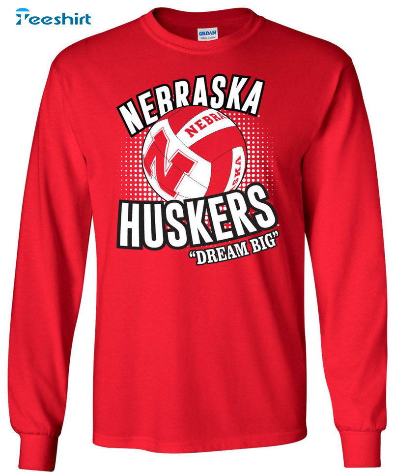 Nebraska Corn Huskers Shirt, Huskers Volleyball Crewneck Unisex Hoodie