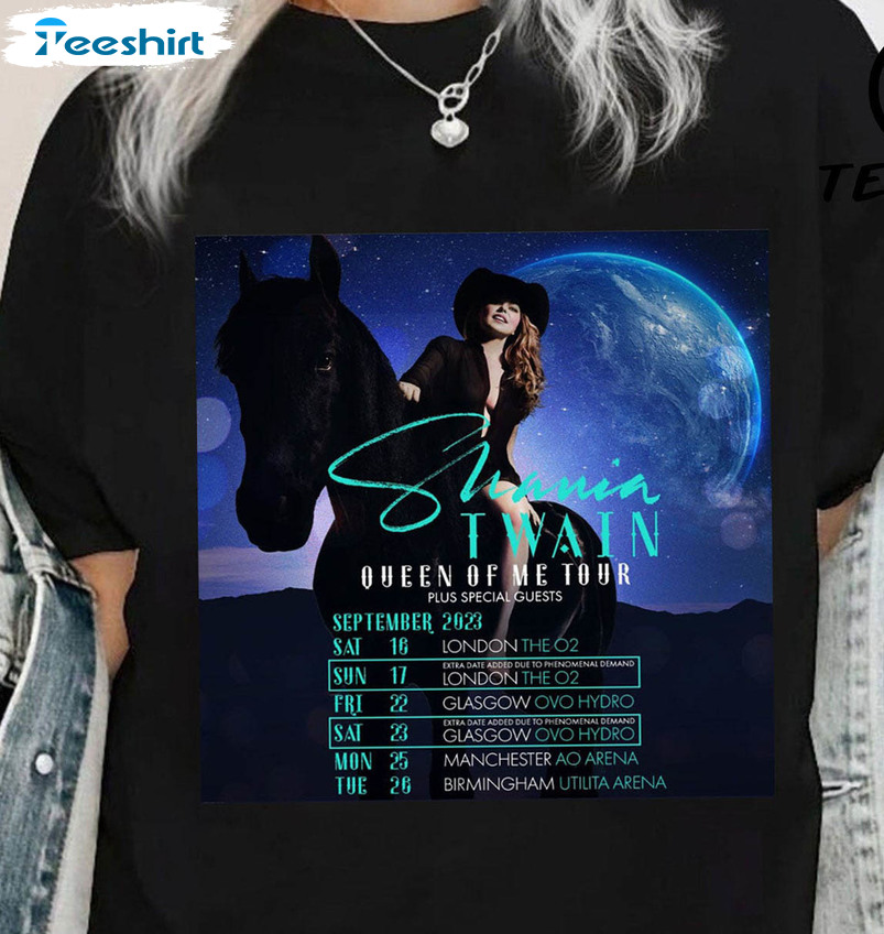 Queen Of Me Tour 2023 Shirt, Shania Twain Long Sleeve Unisex Hoodie
