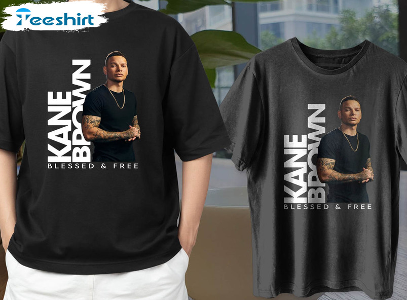 Kane Brown Blessed And Free Tour Shirt, Funny Long Sleeve Tee Tops