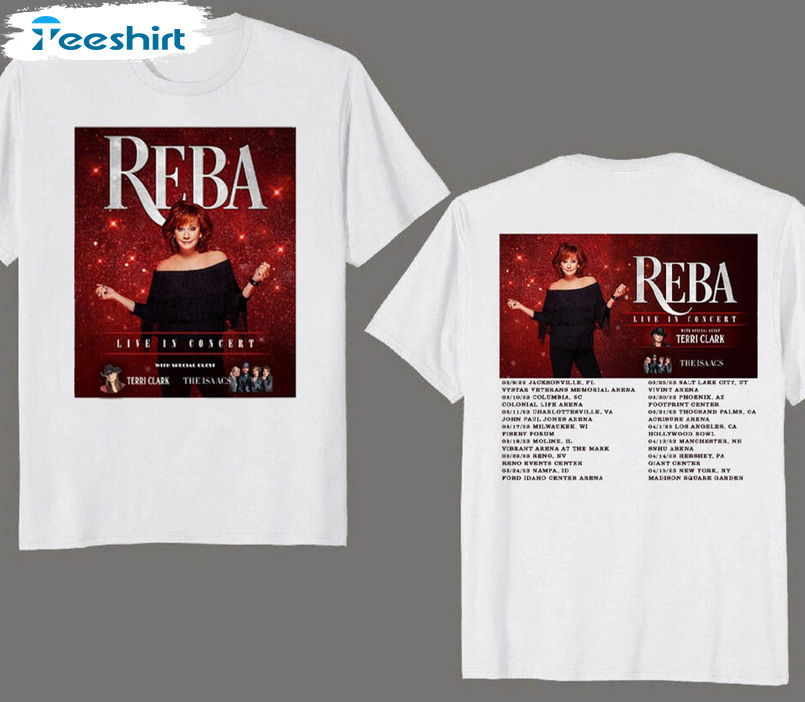 Reba Live In Concert Shirt, Trending Unisex Hoodie Unisex T-shirt