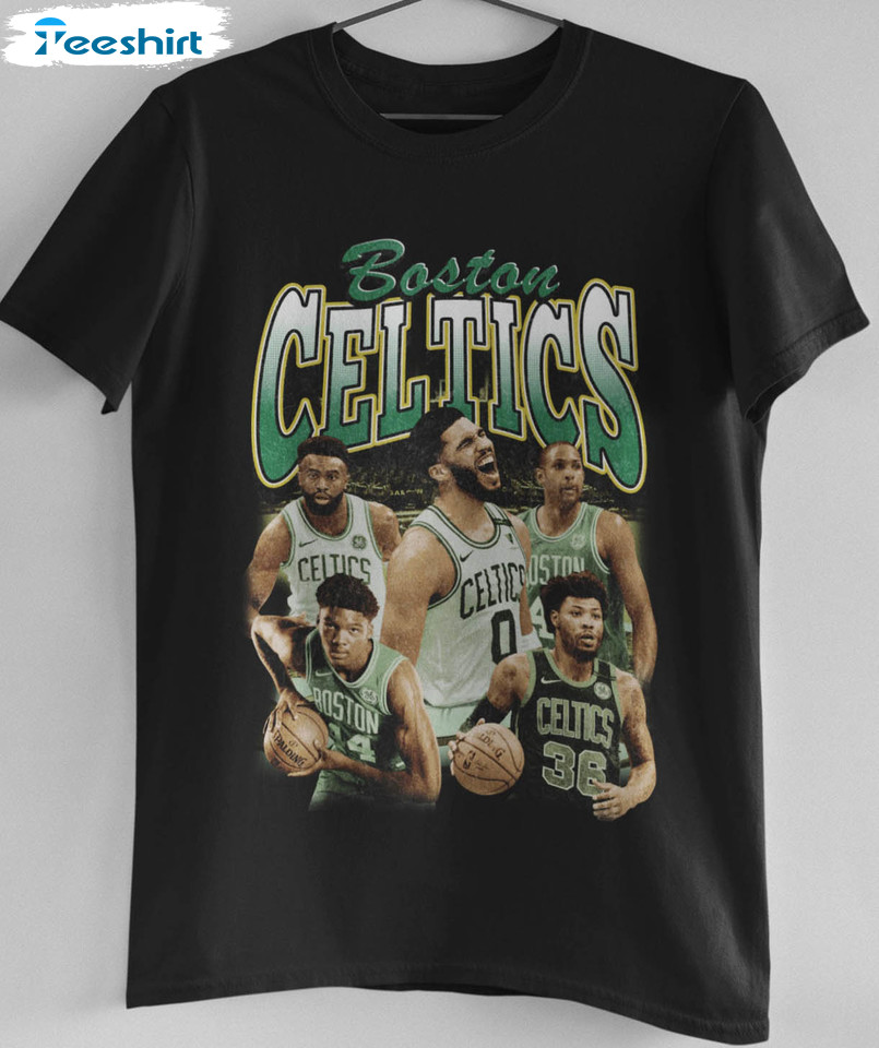 VINTAGE Boston Celtics Shirt Mens Medium Black NBA 90s Made In USA Official  Fan