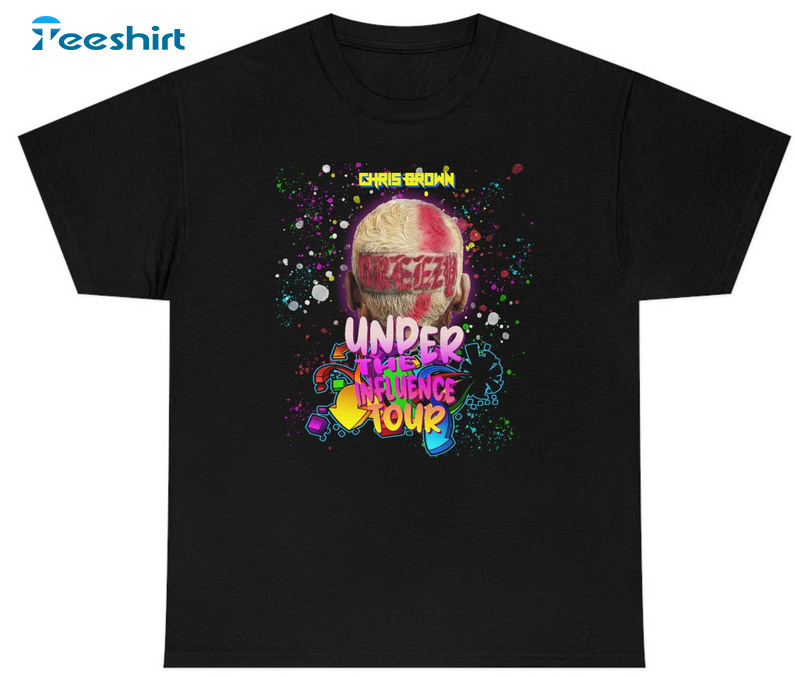 Chris Brown Under The Influence Tour Trendy Unisex T-shirt , Short Sleeve