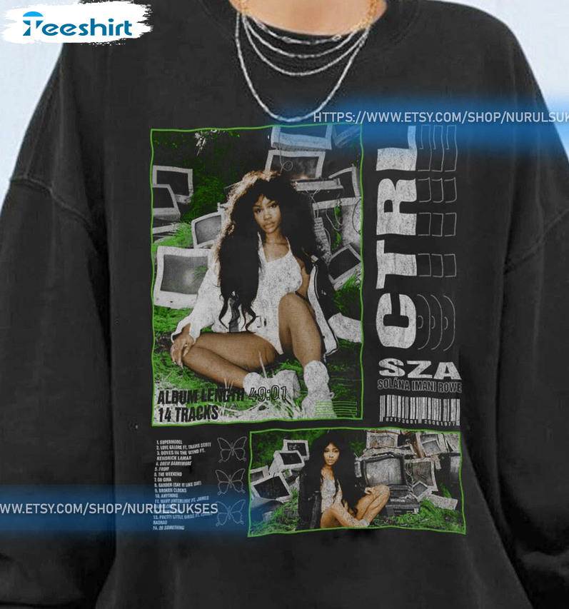 Limited Sza Trending Shirt, Ctrl Promo Poster Tee Tops Unisex Hoodie