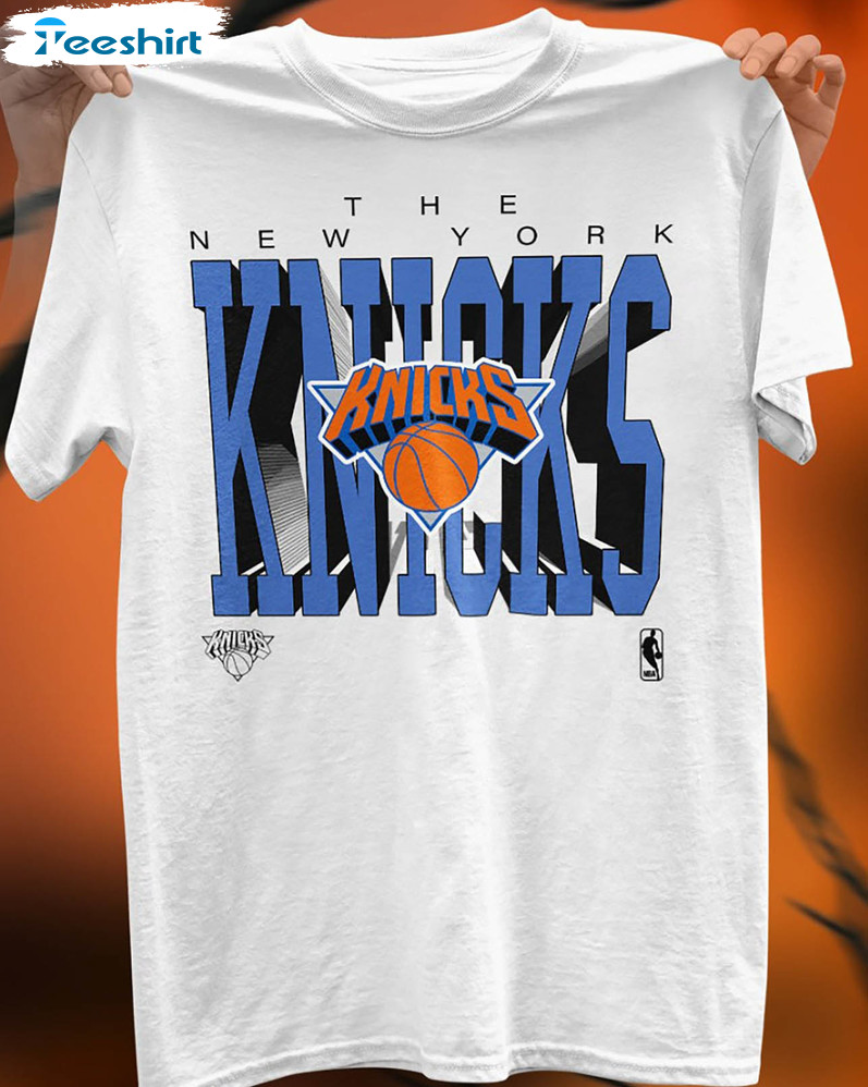 New York Knicks Est 1946 Sweatshirt, Vintage Basketball Unisex Hoodie Long  Sleeve