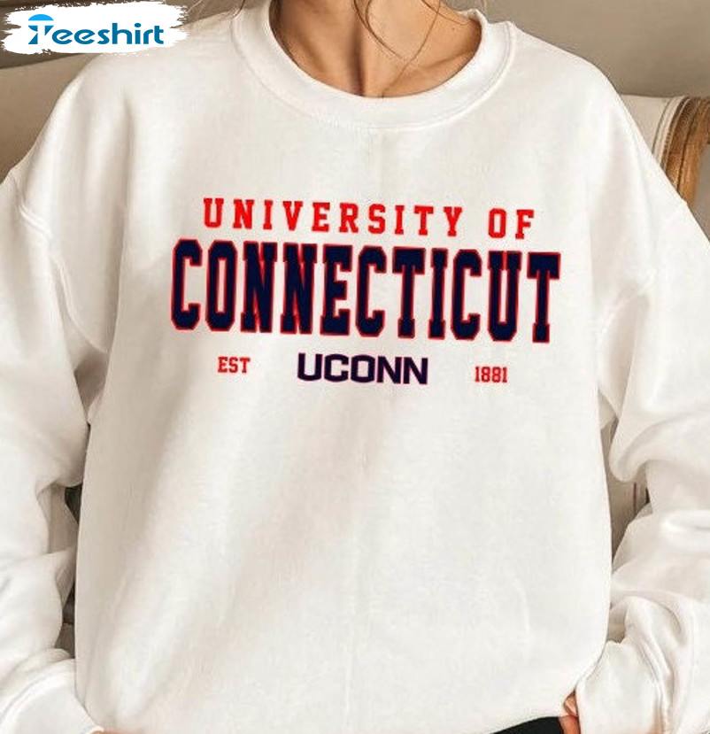 University Of Connecticut Shirt, Trending Tee Tops Unisex T-shirt