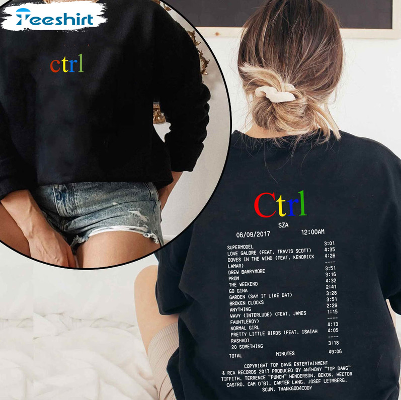 Ctrl Rainbow By Sz Shirt, Trendy Short Sleeve Tee Tops
