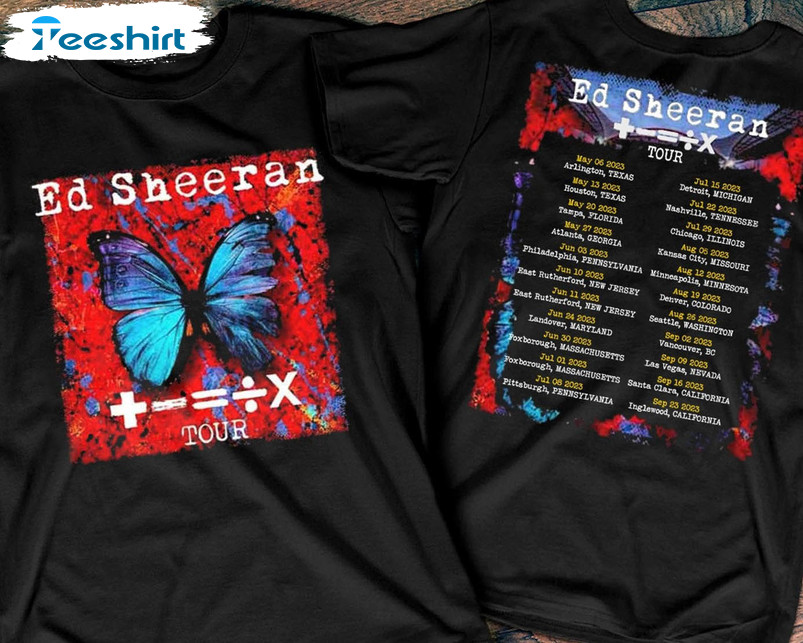 2023 Ed Sheeran Shirt, Mathematics America Tour Long Sleeve Sweater