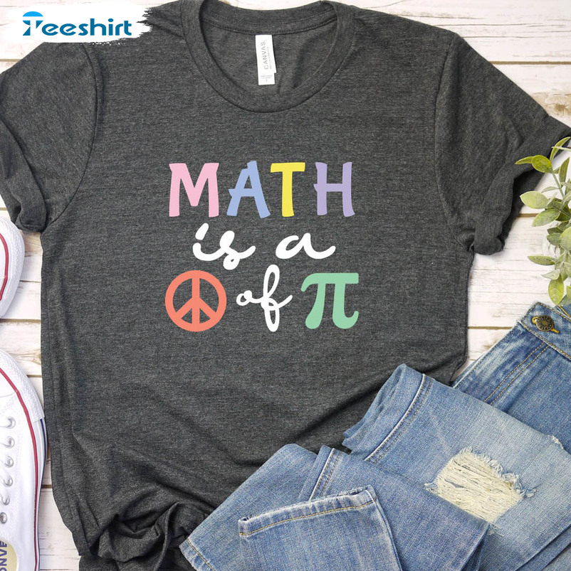 Math Is A Piece Of Pi Shirt, Biology Crewneck Unisex Hoodie