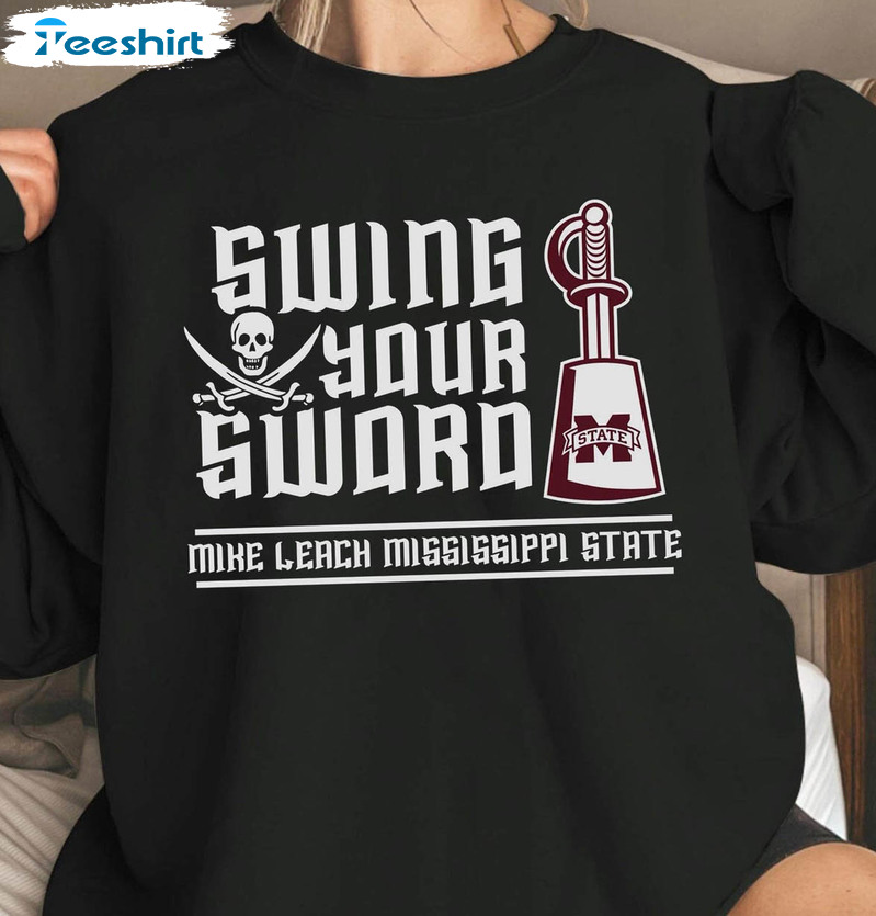 Swing Your Sword Shirt, Mike Leach Short Sleeve Sweatshirt