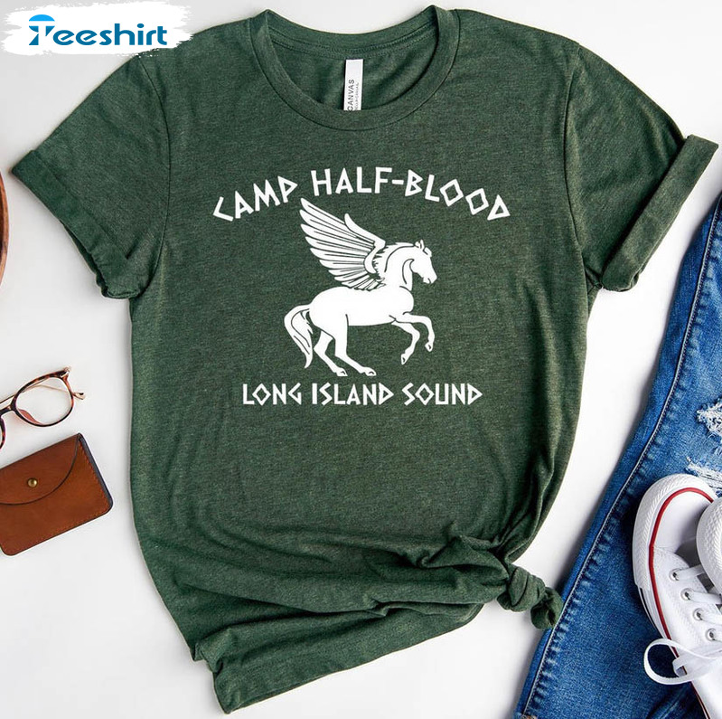 Camp Halfblood Shirt, Long Island Sound Crewneck Short Sleeve