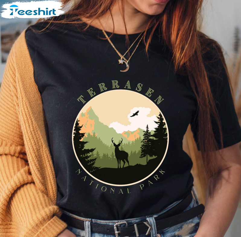 Terrasen National Park Shirt, Throne Of Glass Unisex T-shirt Unisex Hoodie