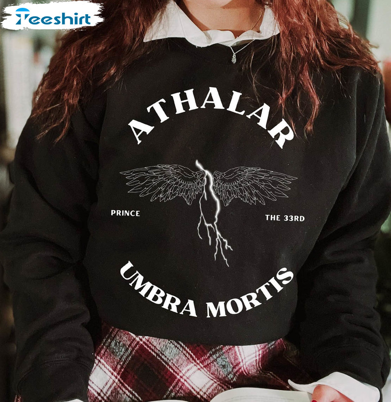 Athalar Umbra Mortis Shirt, Book Boyfriend Logo Crewneck Hoodie