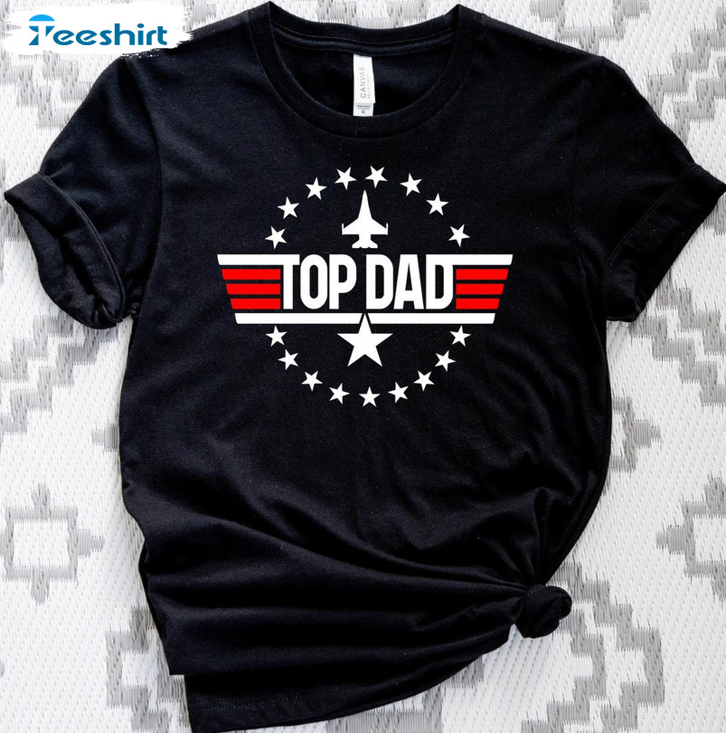 Top Dad Sweatshirt, Happy Fathers Day Long Sleeve Tee Tops