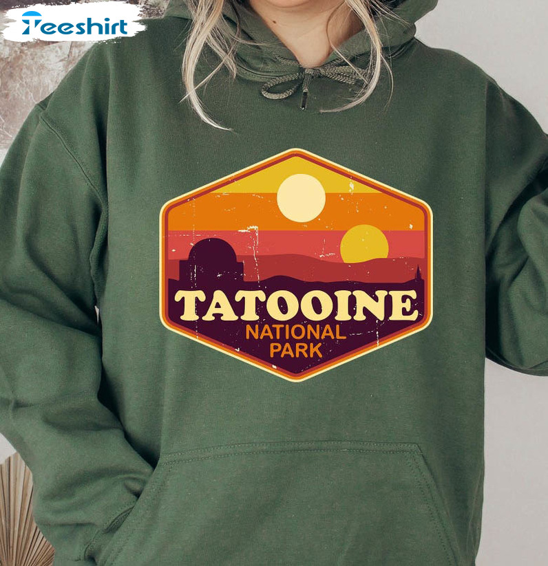 Tatooine National Park Sweatshirt, Tatooine Moons Crewneck Unisex T-shirt