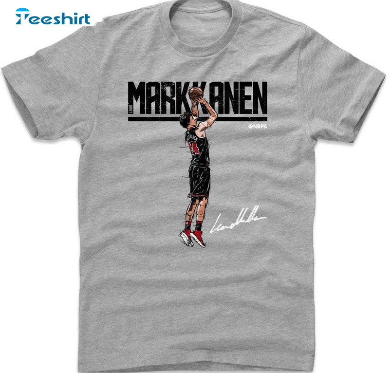 Lauri Markkanen Shirt, Chicago Basketball Unisex Hoodie Short Sleeve