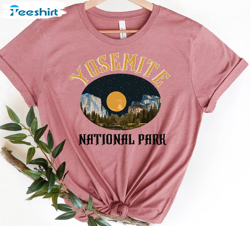 Terrasen National Park Shirt, Yosemite Short Sleeve Crewneck