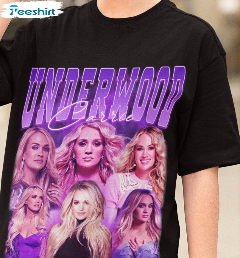 Carrie Underwood Retro Shirt, Vintage Unisex T-shirt Short Sleeve
