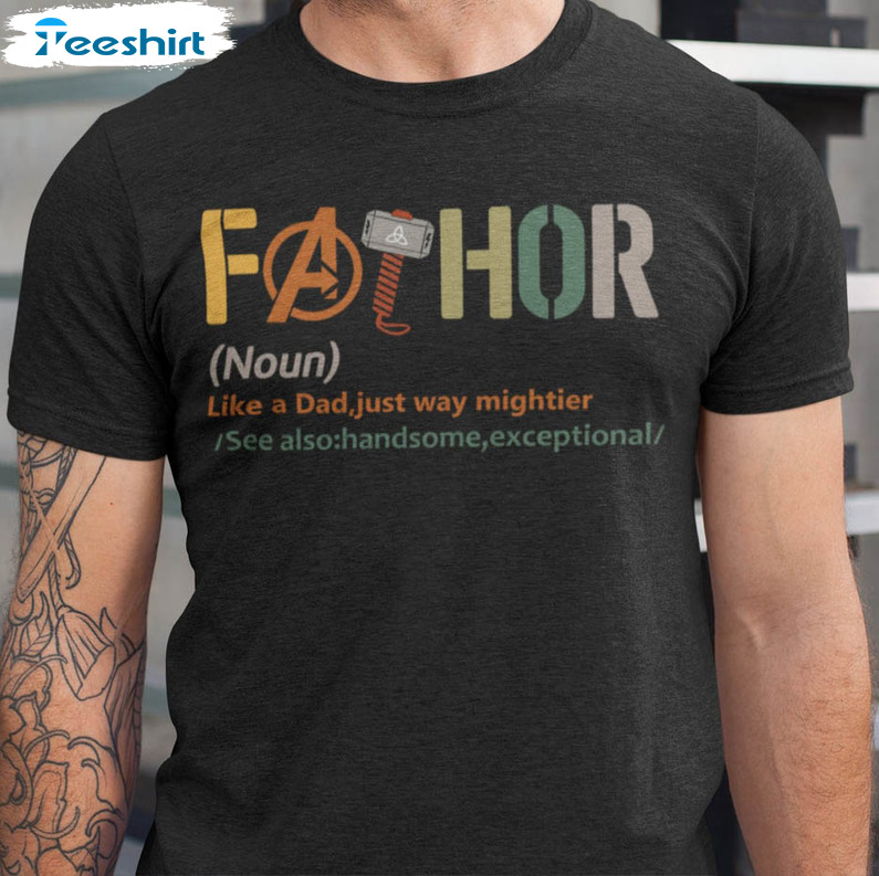 Fathor Noun Sweatshirt, Funny Dad Unisex Hoodie Tee Tops