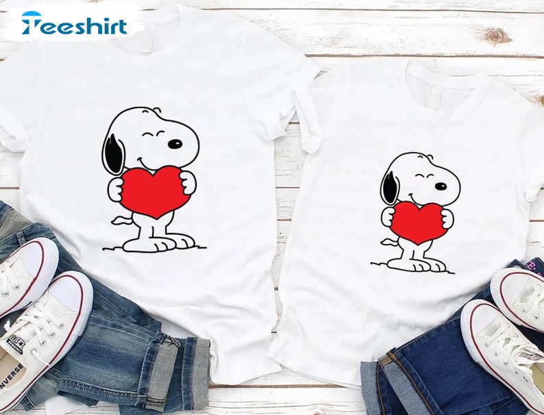 Snoopy Valentines Shirt, Snoopy Love Unisex Hoodie Crewneck