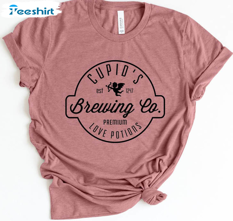 Cupid's Brewing Co Trending Shirt, Valentine Unisex T-shirt Long Sleeve
