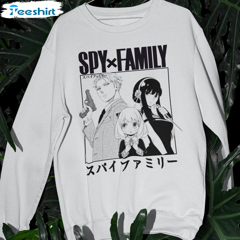 Spy X Family Shirt, Family Manga Trending Unisex Hoodie Short Sleeve