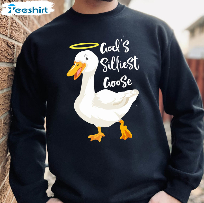 God's Silliest Goose Gildan Shirt, Silly Goose Unisex Hoodie Long Sleeve