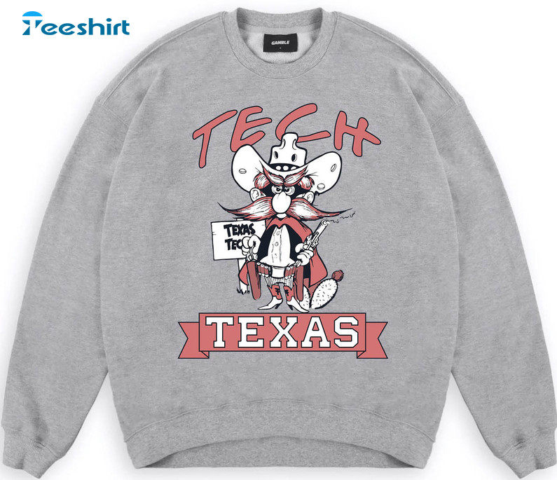 Vintage Texas Tech Shirt, Football Hoodie Short Sleeve