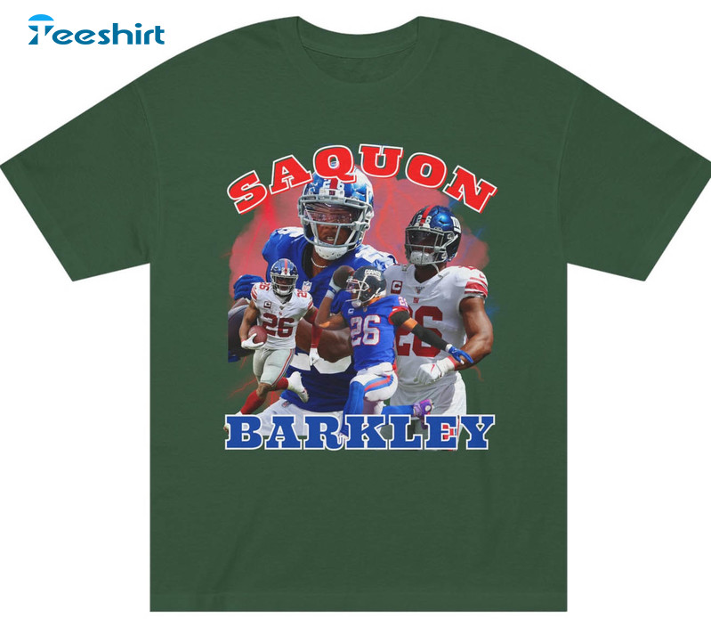 Get Saquon Barkley Bootleg 90S Retro New York Giants Shirt For Free  Shipping • PodXmas