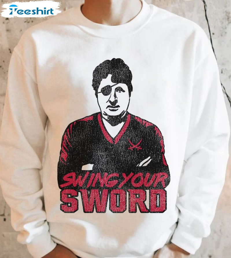 Swing Your Sword Trending Shirt, Mike Leach College Football Sweater Long Sleeve