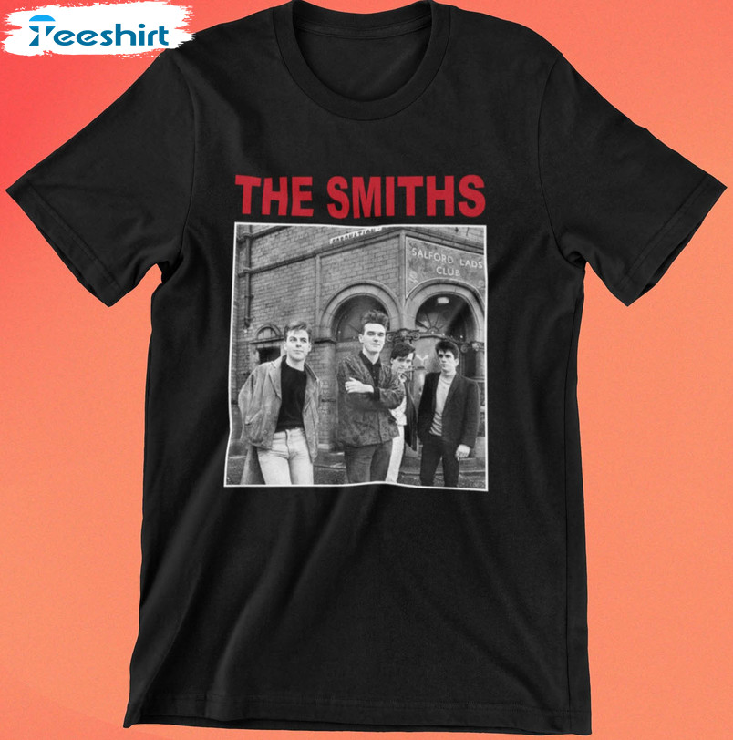 The Smiths Vintage Shirt, Rock Band Tour Tee Tops Long Sleeve