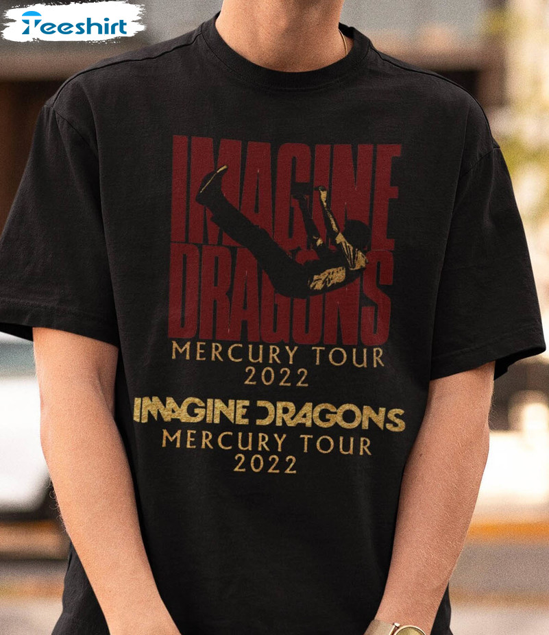 Janet Jackson Mercury Shirt, Imagine Dragons Tour Short Sleeve Tee Tops